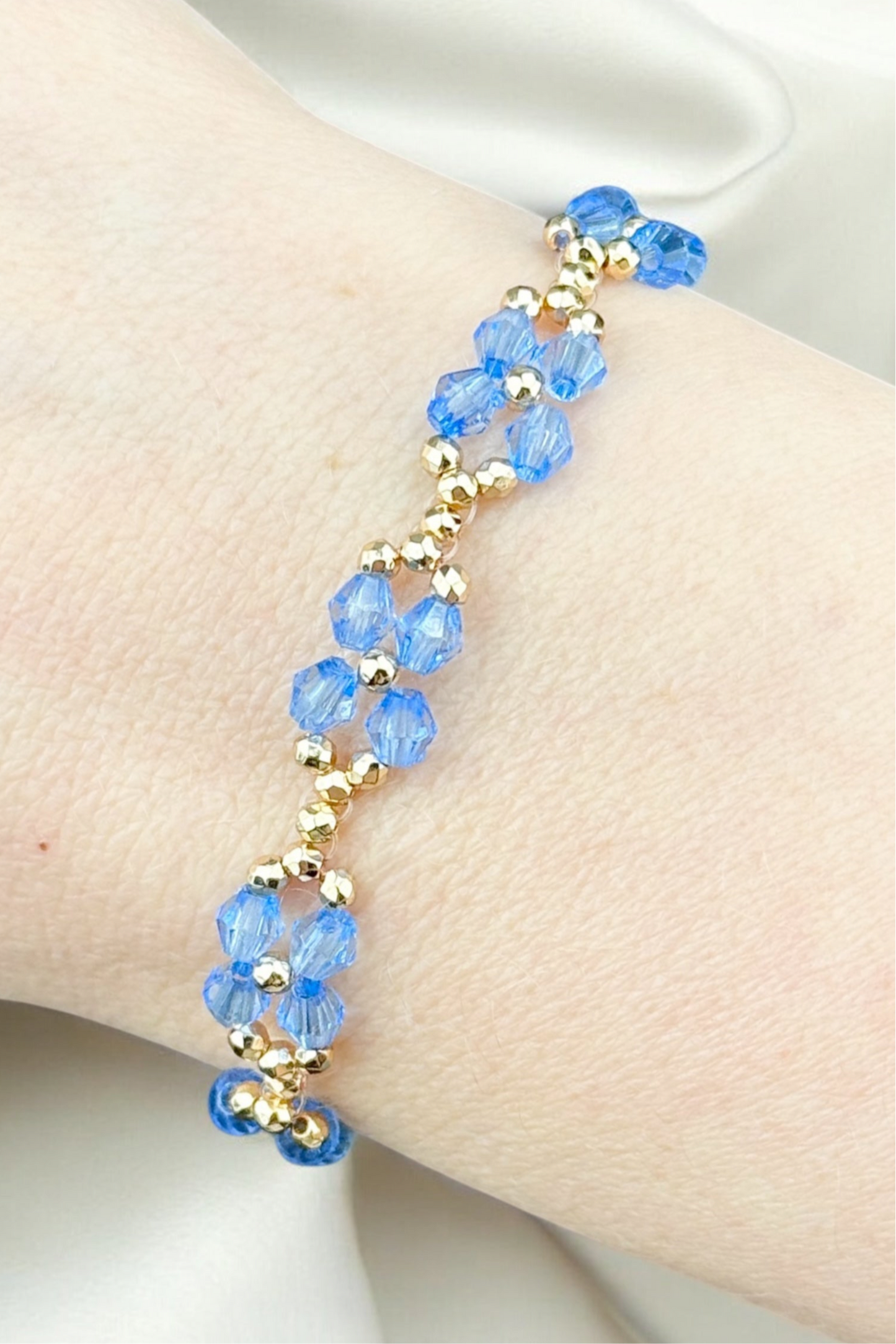 Blume `Retro` | Armband handgefertigt