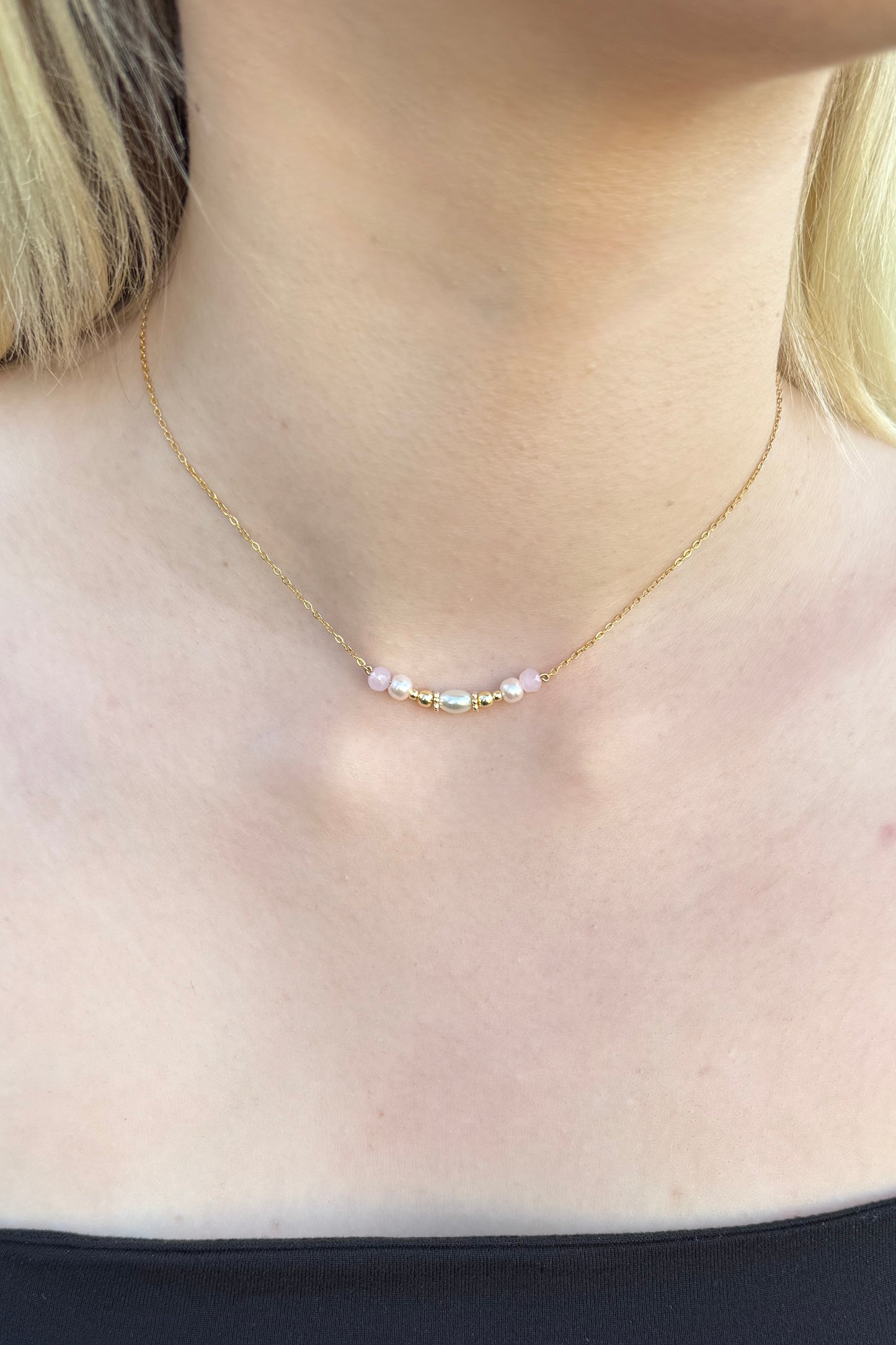 Chic ‚Rosyglam‘ | Halskette handgefertigt