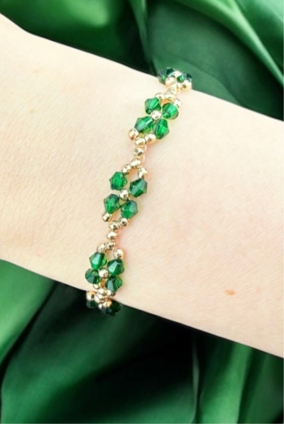 Blume `Retro` | Armband handgefertigt
