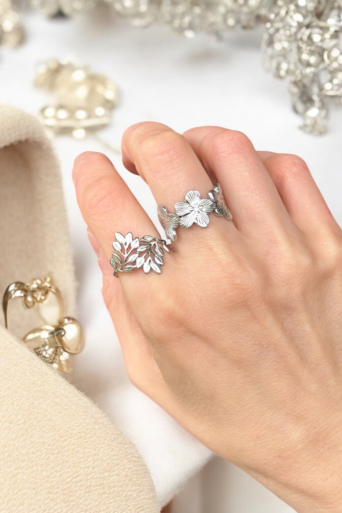 Blätter & Blume | Ringe einstellbar