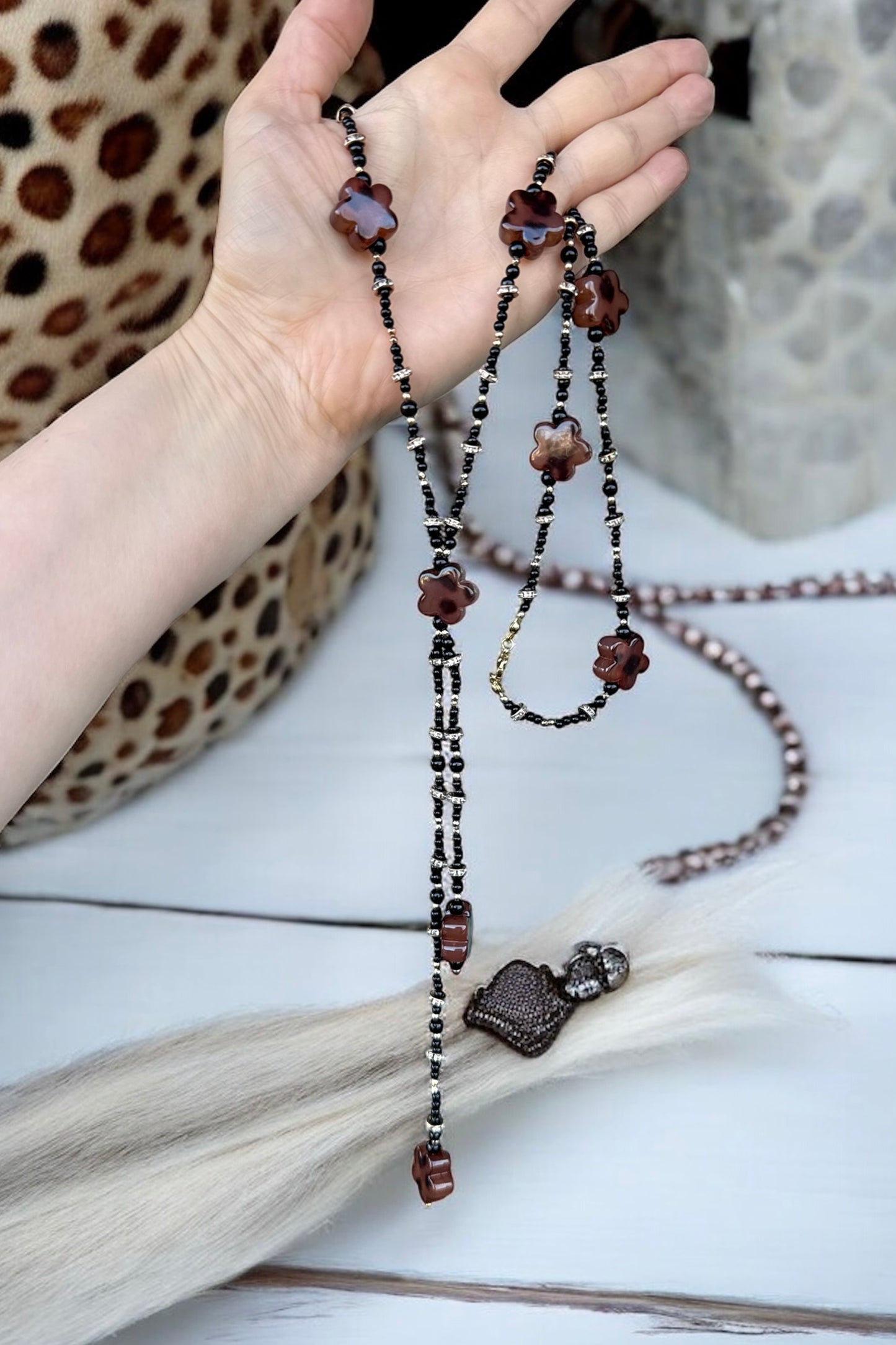 Chic Leopard | Halskette handgefertigt