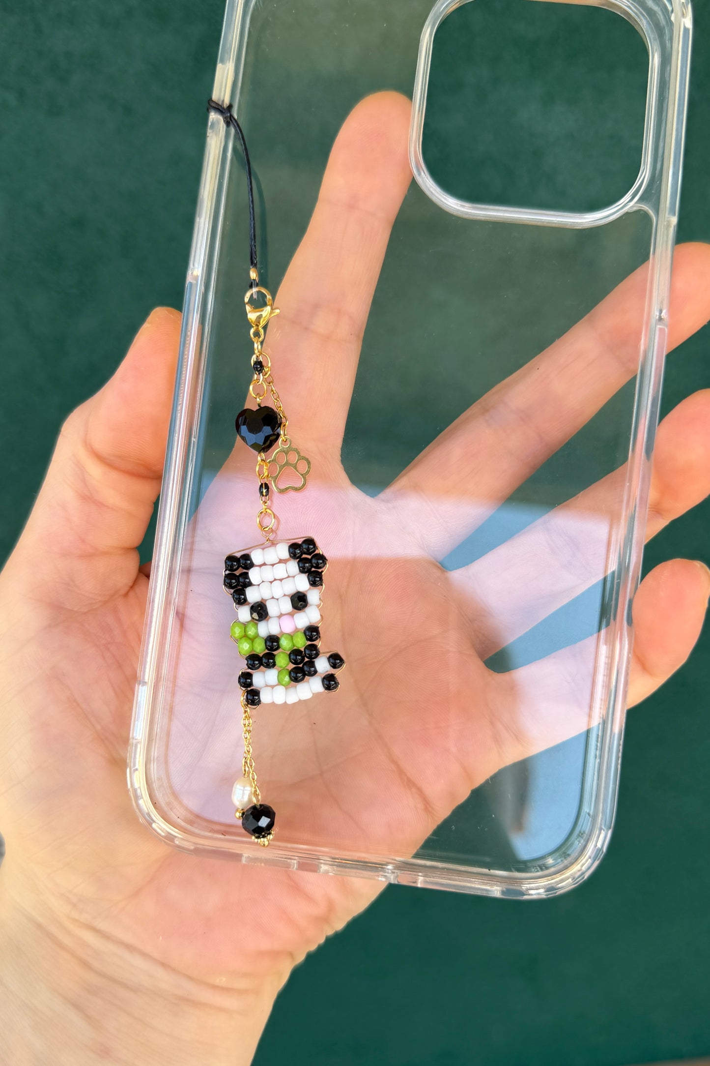 Panda Baby | Handy- & Taschenanhänger handgefertigt