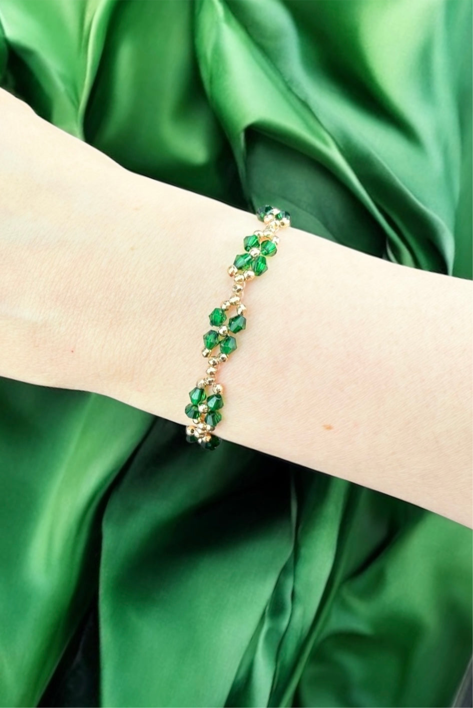 Blume `Retro` | Armband handgefertigt