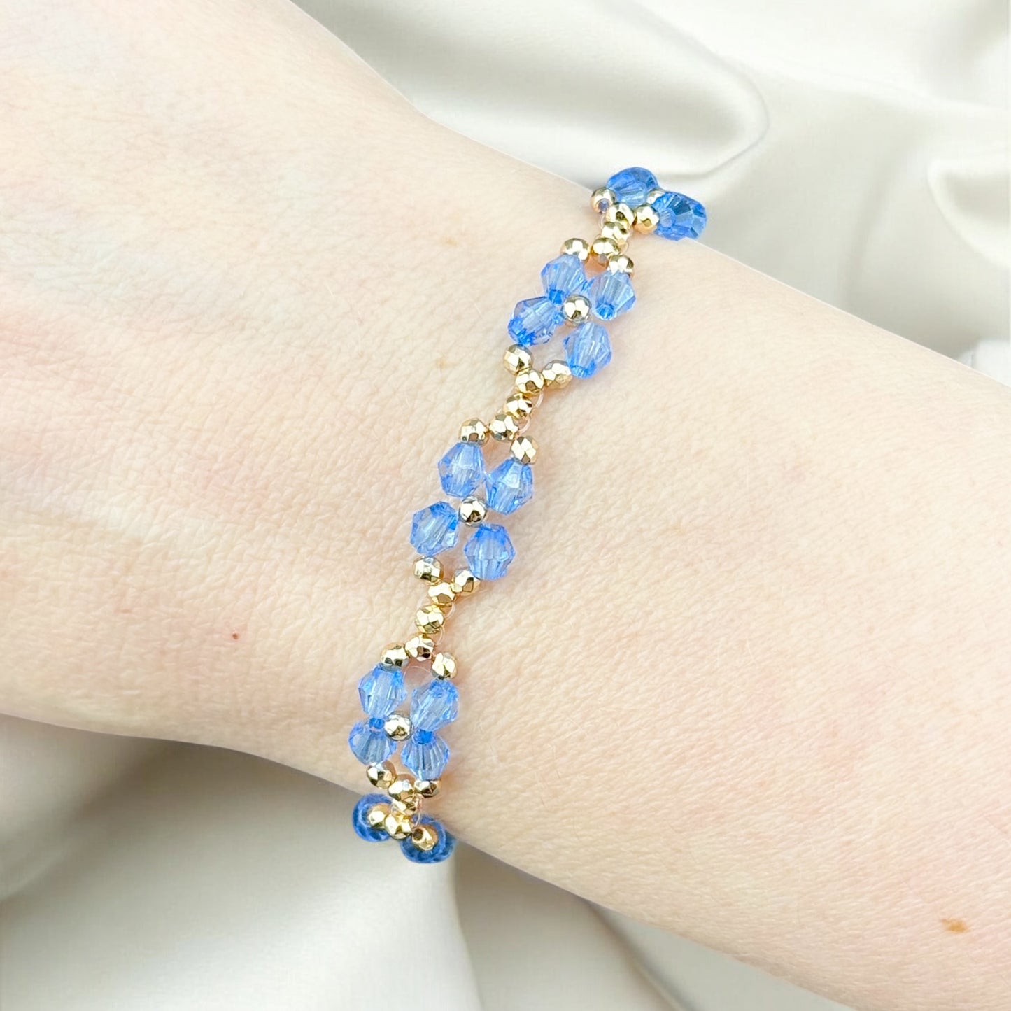 Blume `Retro` | Armband handgefertigt