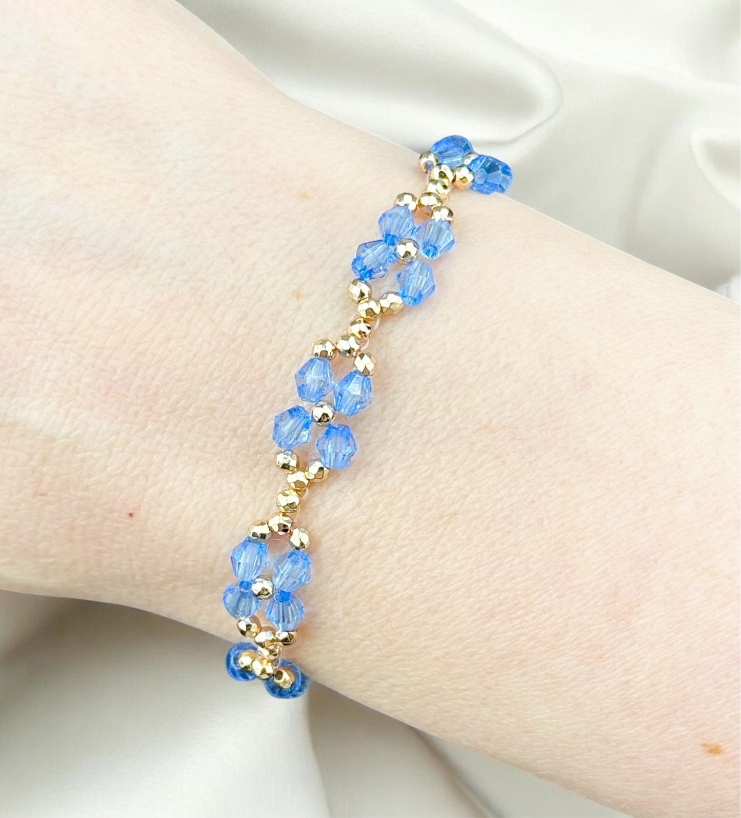 Blume `Retro` | Armband handgefertigt