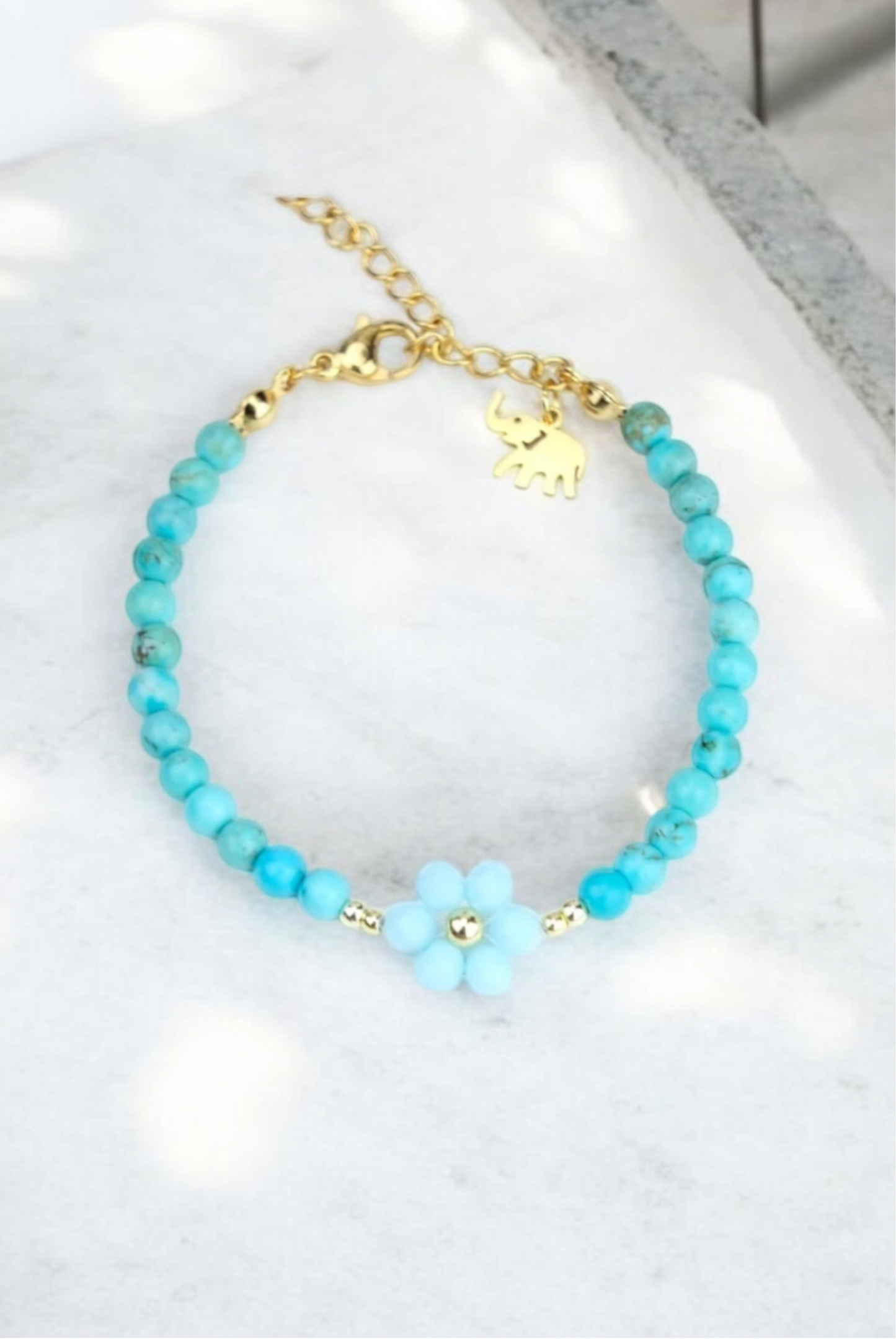 Blume `Grand` Türkis Edelstein | Armband