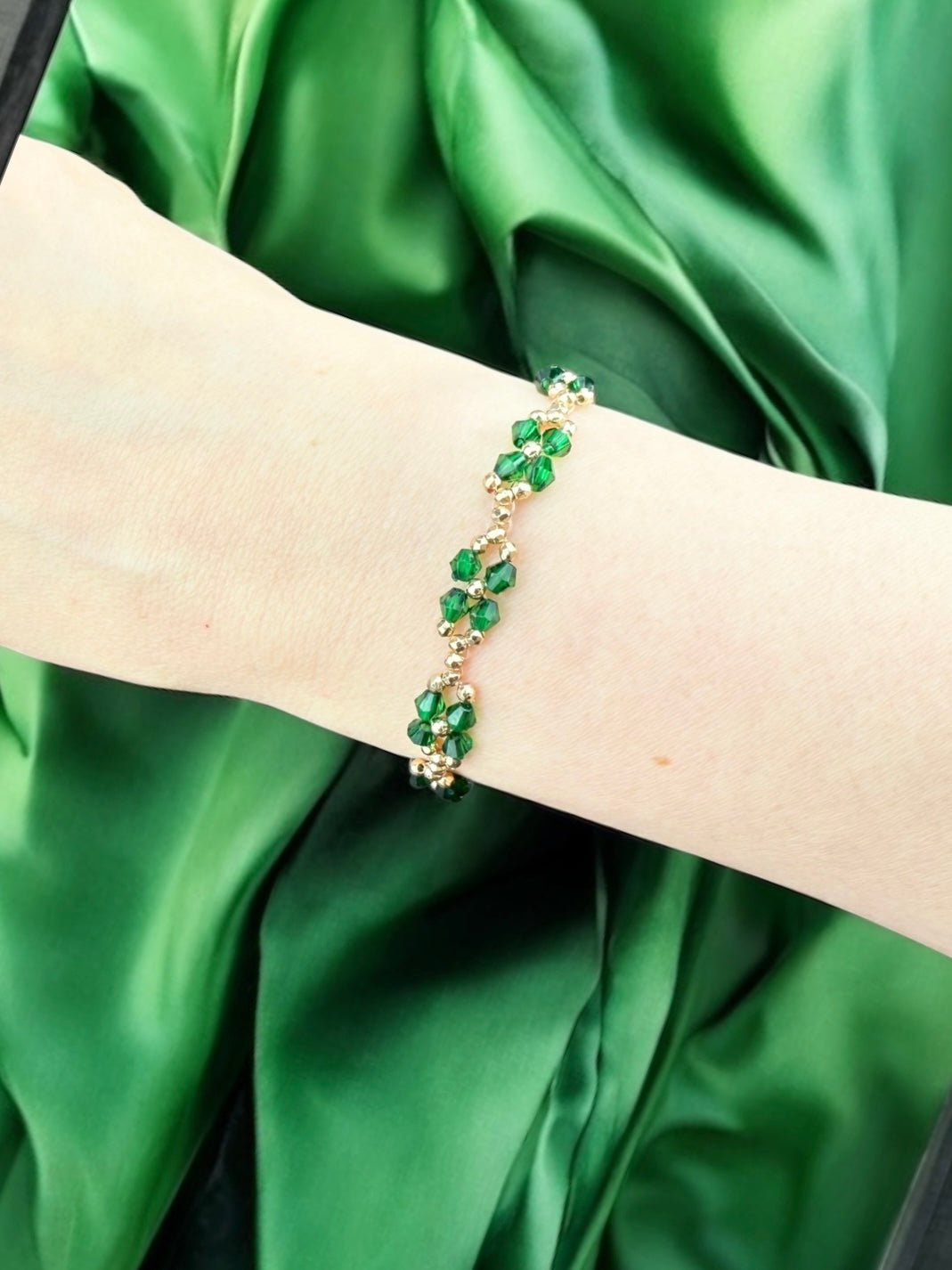 Blume `Retro` | Armband handgefertigt