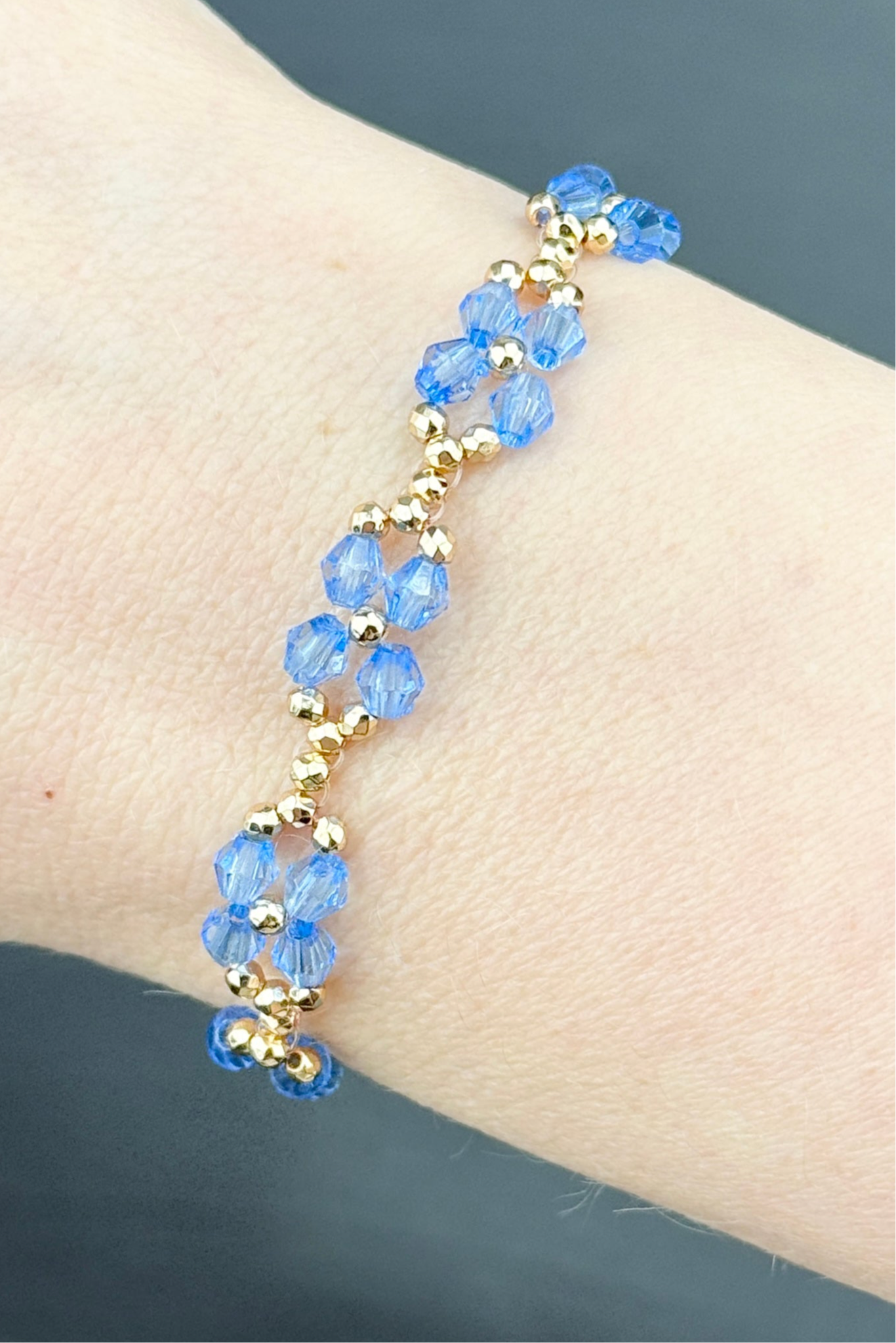Blume `Retro` | Armband handgefertigt