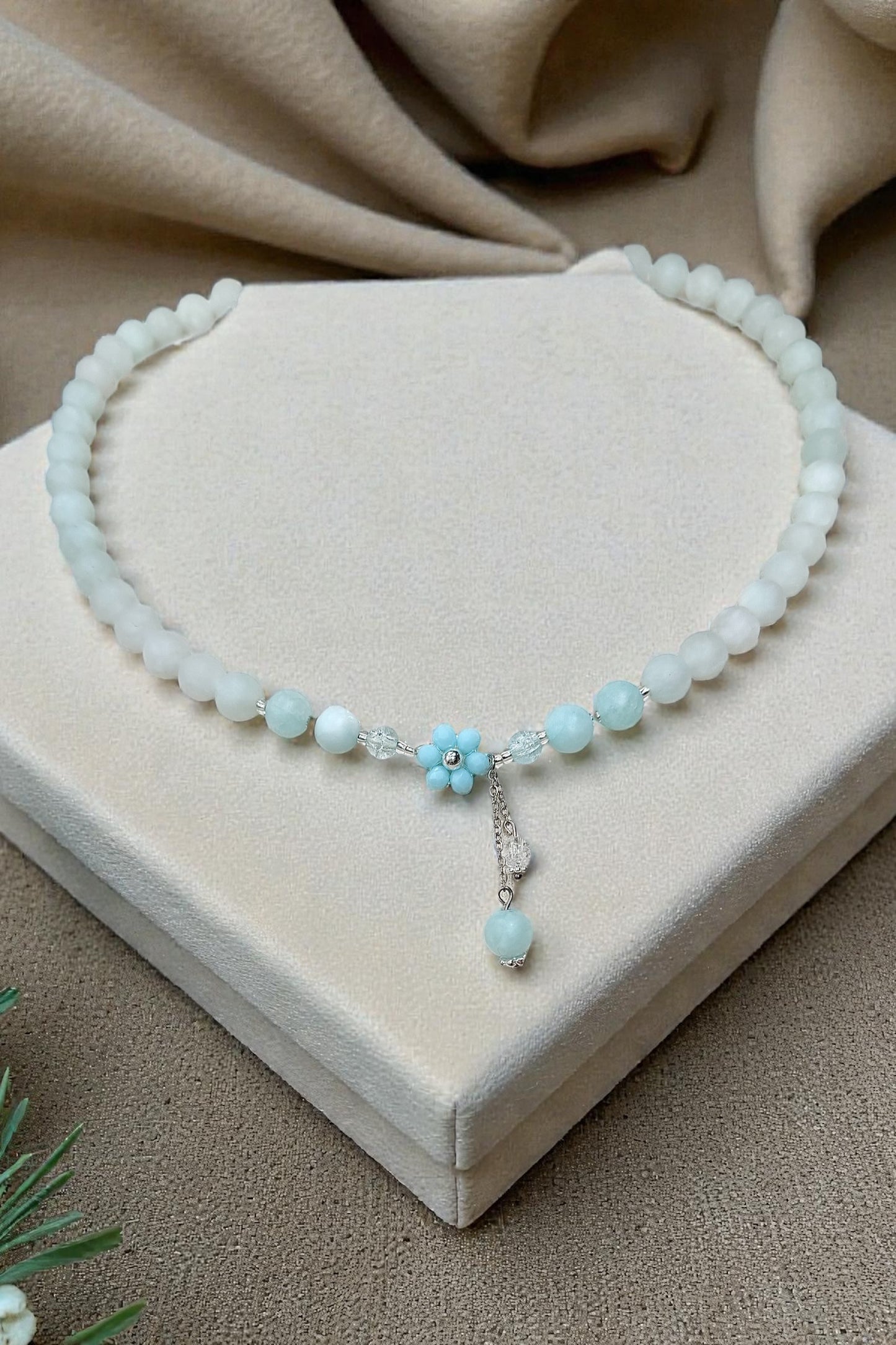 Blume Amazonit | Halskette handgefertigt