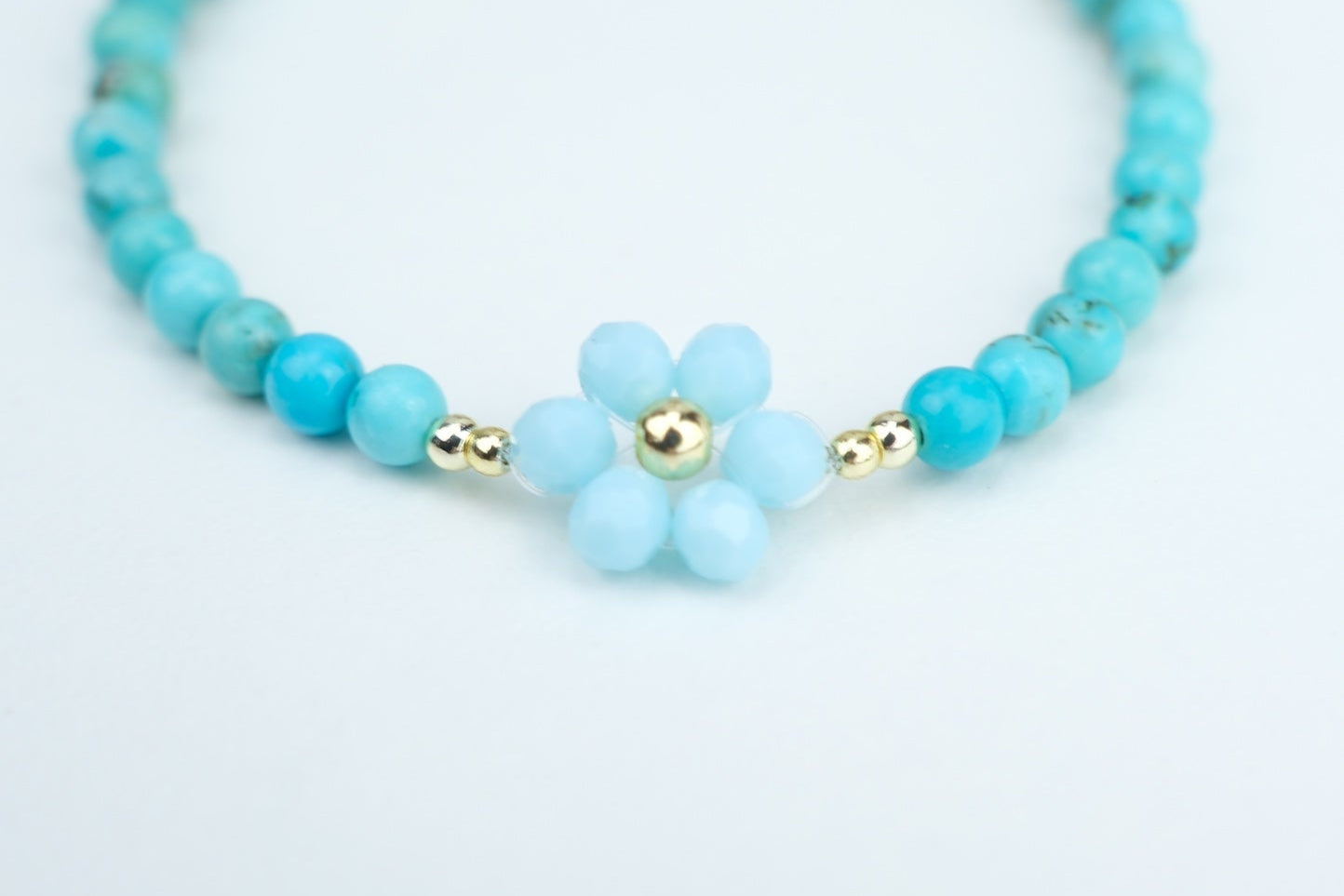 Blume `Grand` Türkis Edelstein | Armband