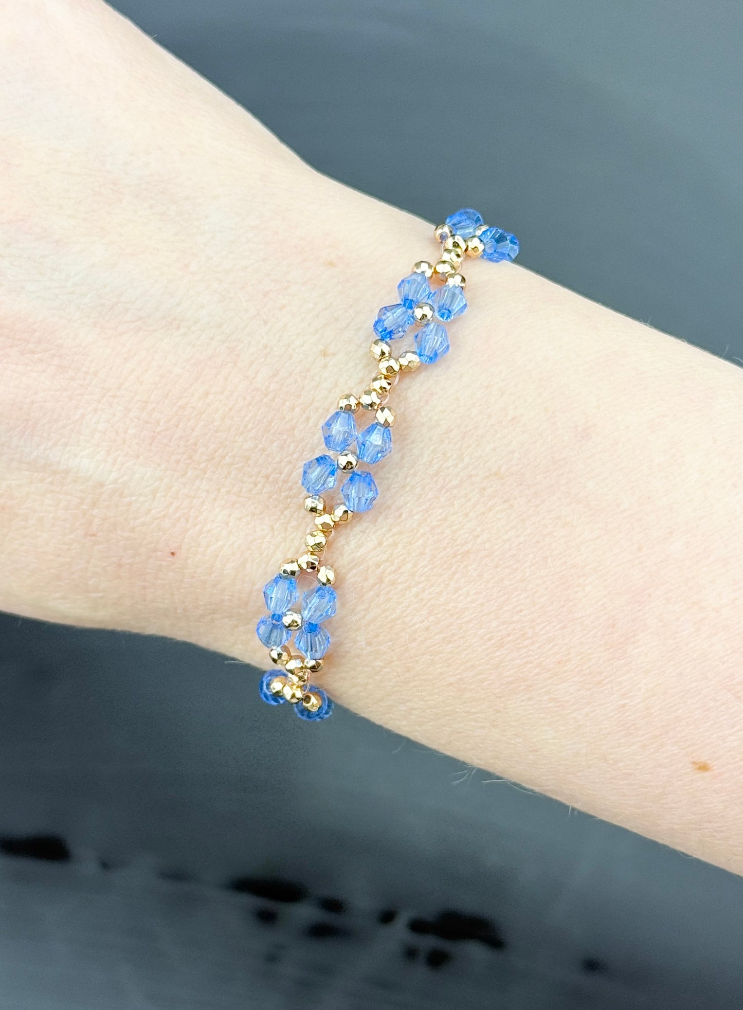 Blume `Retro` | Armband handgefertigt