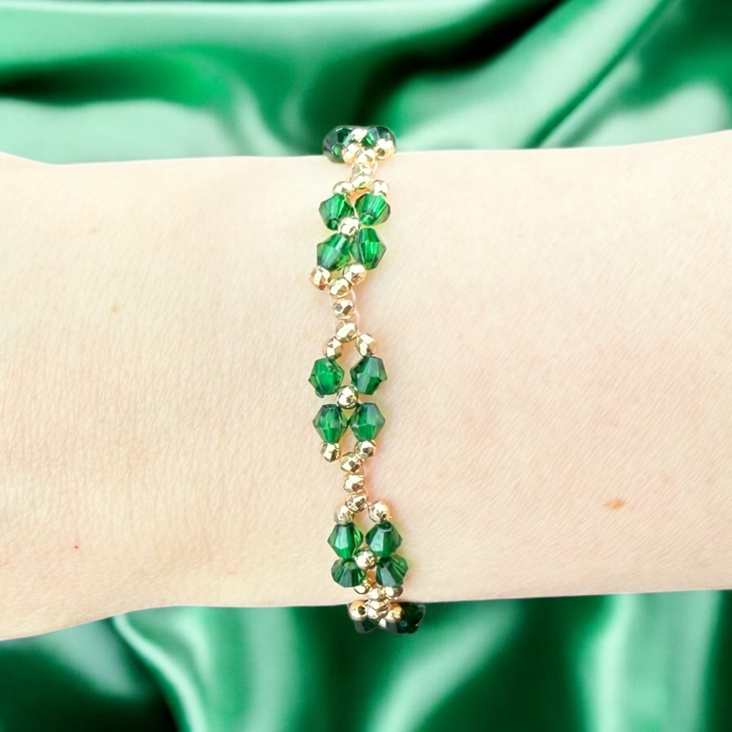 Blume `Retro` | Armband handgefertigt