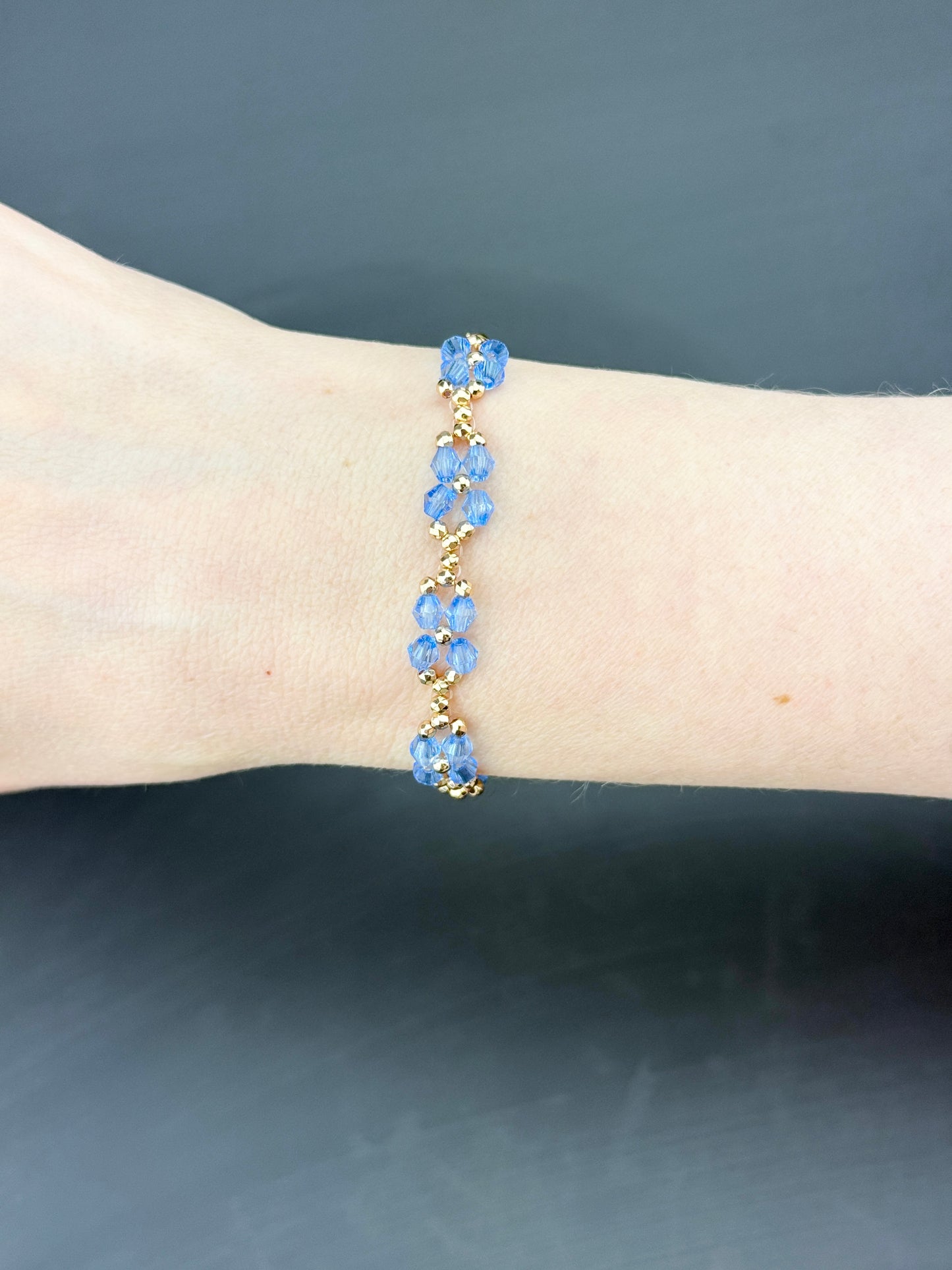 Blume `Retro` | Armband handgefertigt