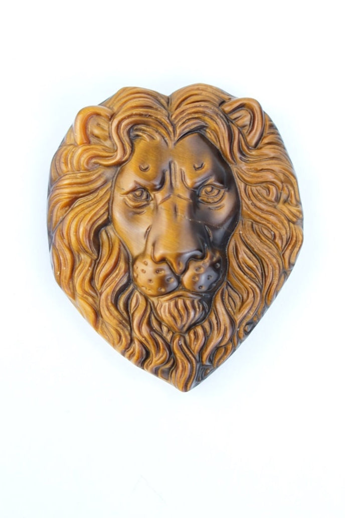 Tigerauge Edelstein Löwe | Figur