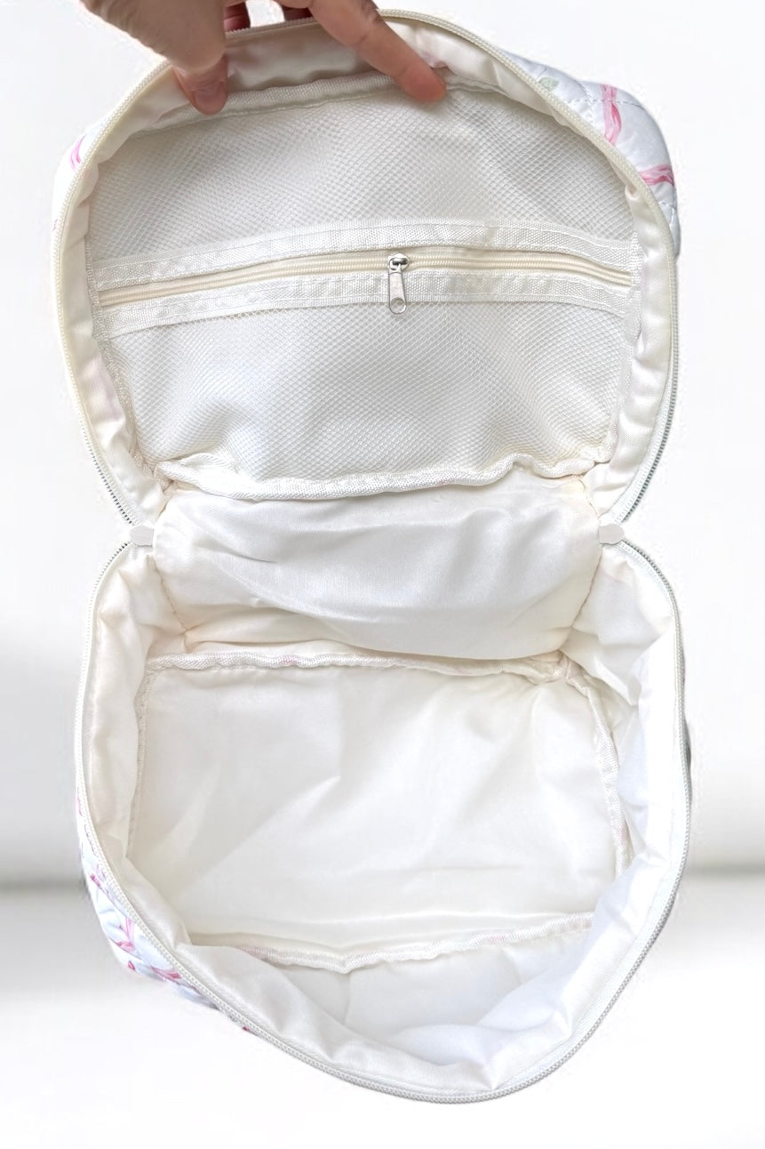 Schleife, Rosen | Kosmetiktasche