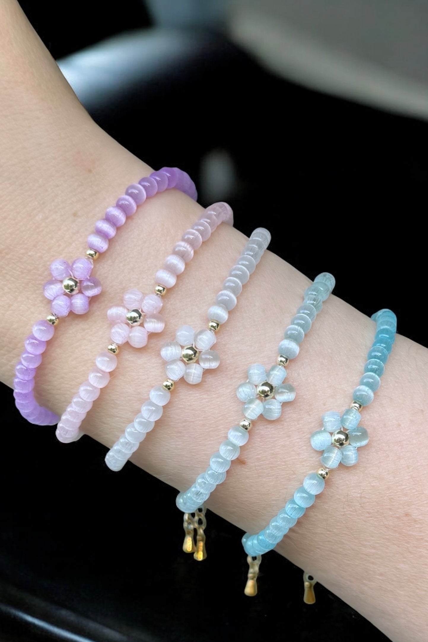 Blume `Glanz` | Armband handgefertigt