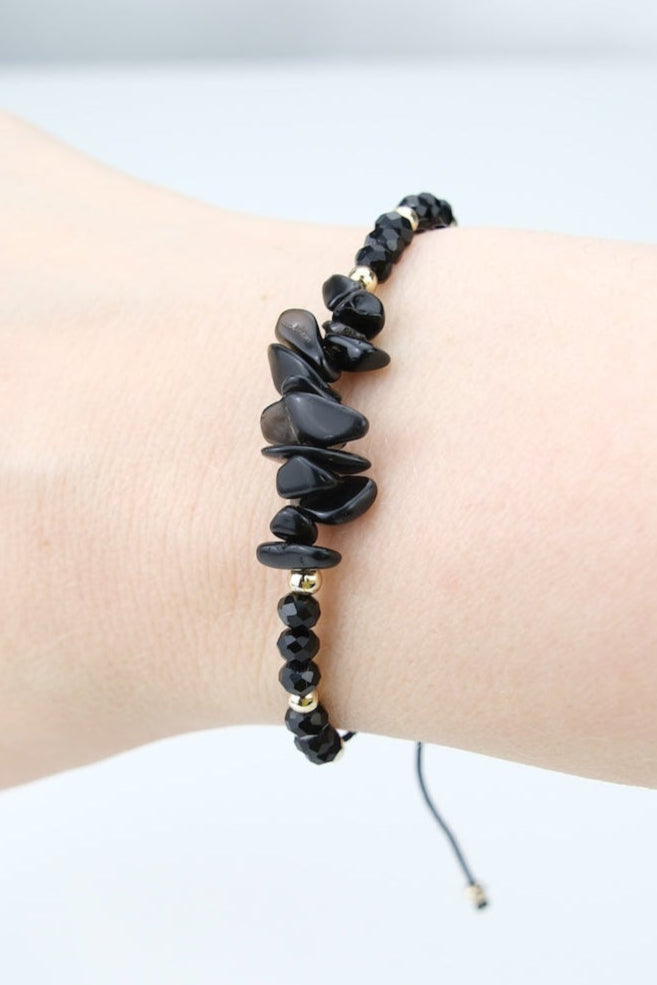 Obsidian Edelstein | Armband