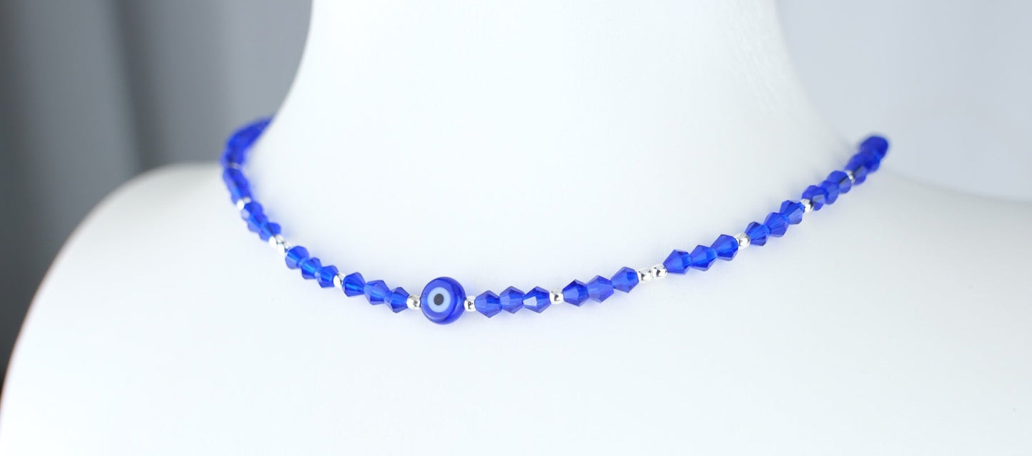 Chic `Böses Auge` | Halskette handgefertigt