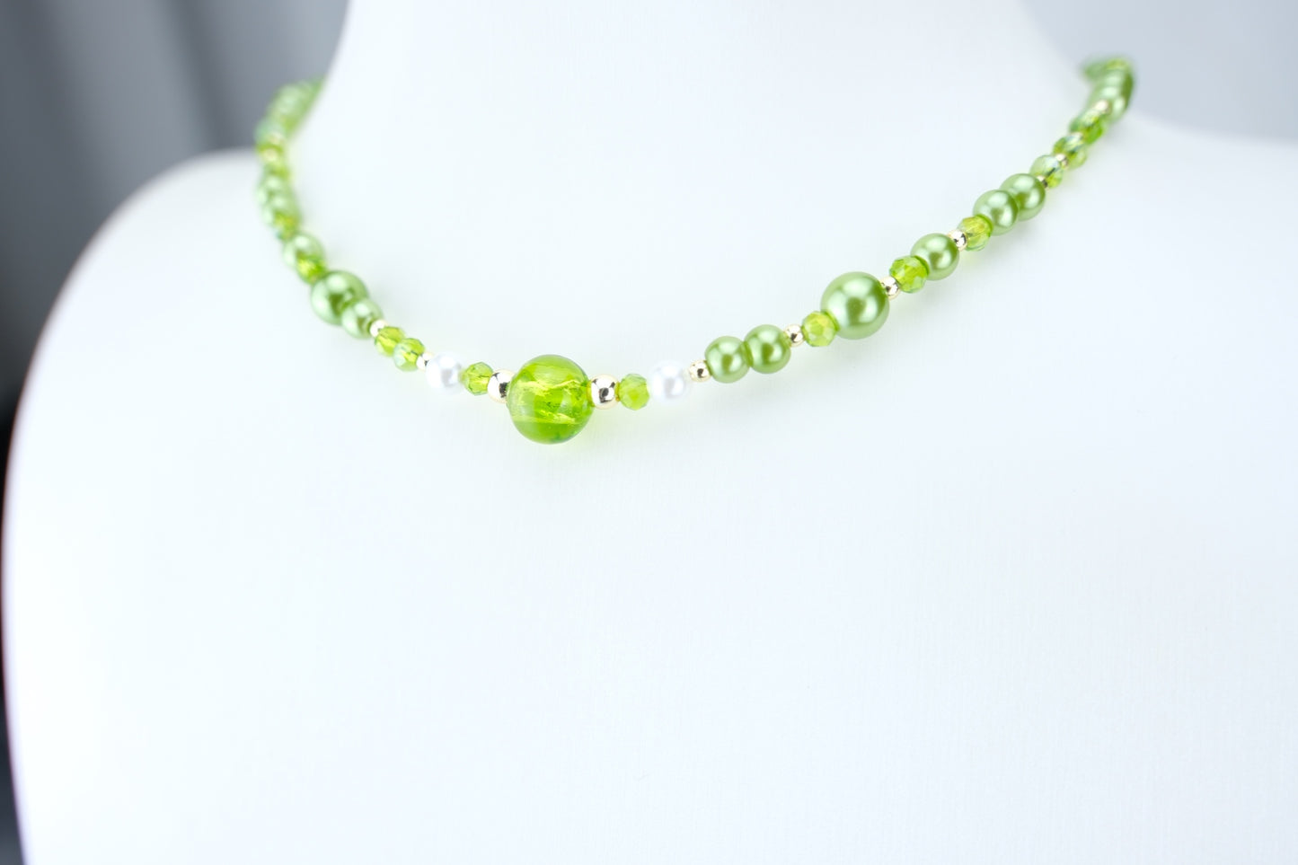 Chic `Olive` | Halskette handgefertigt