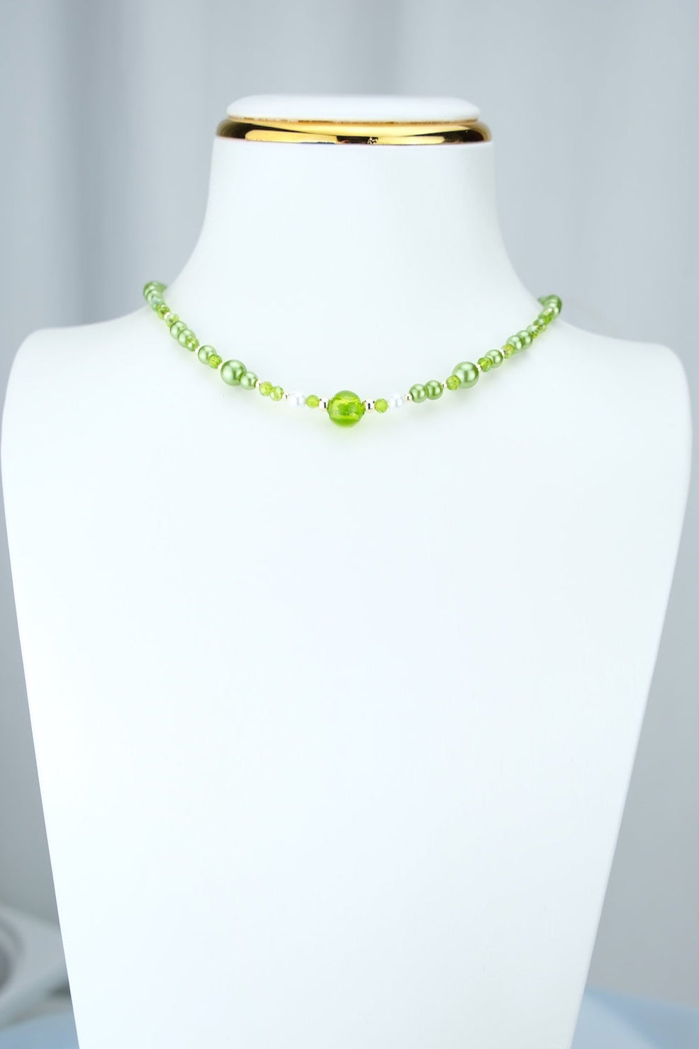 Chic `Olive` | Halskette handgefertigt