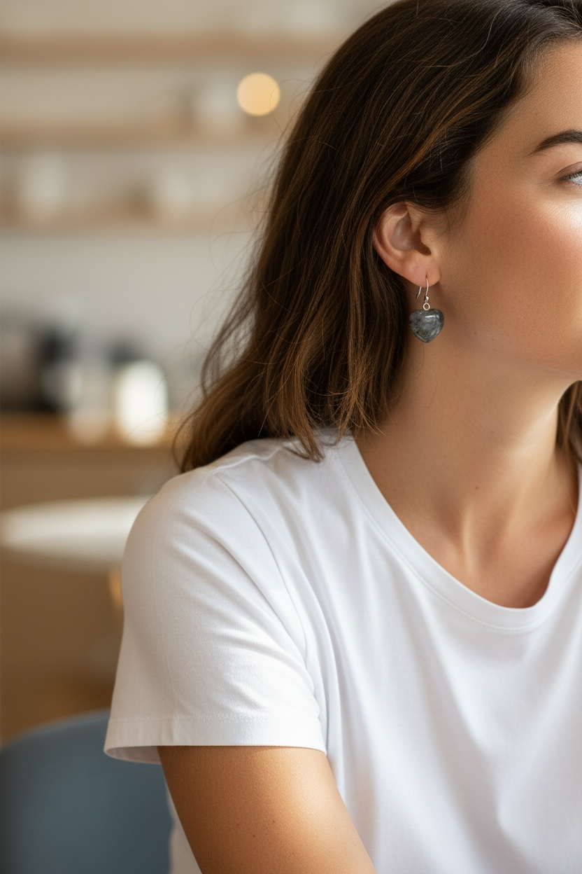 Herzen Edelsteine | Ohrringe