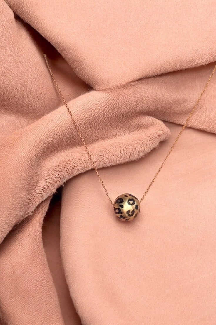 Leopard Kugel | Halskette