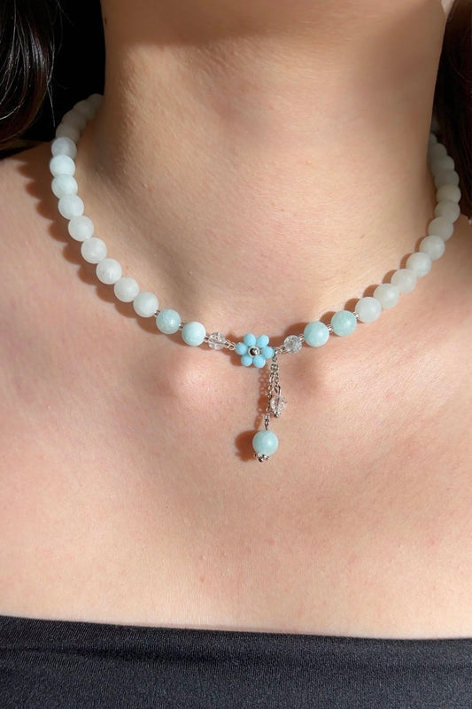 Blume Amazonit | Halskette handgefertigt