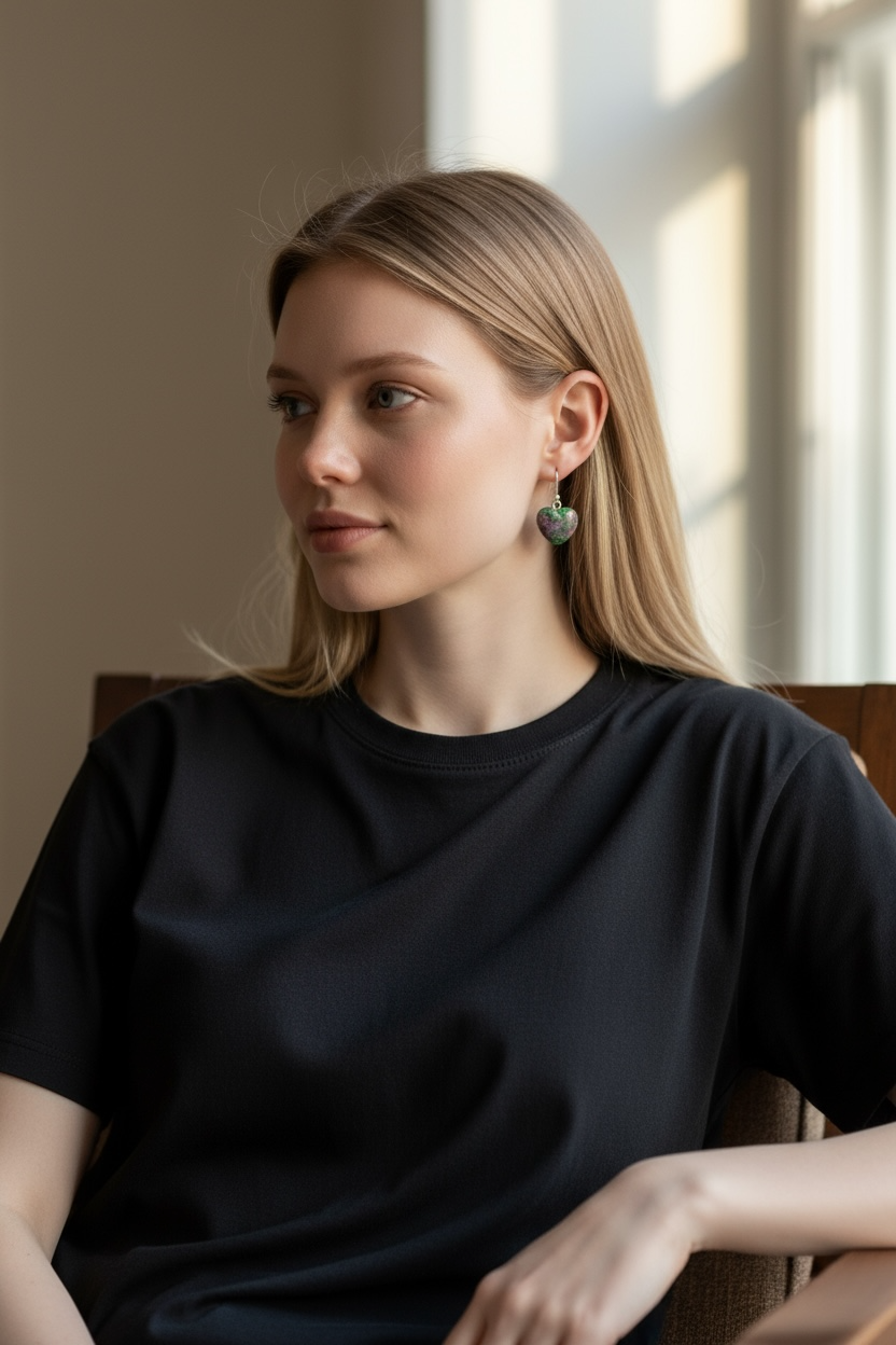 Herzen Edelsteine | Ohrringe