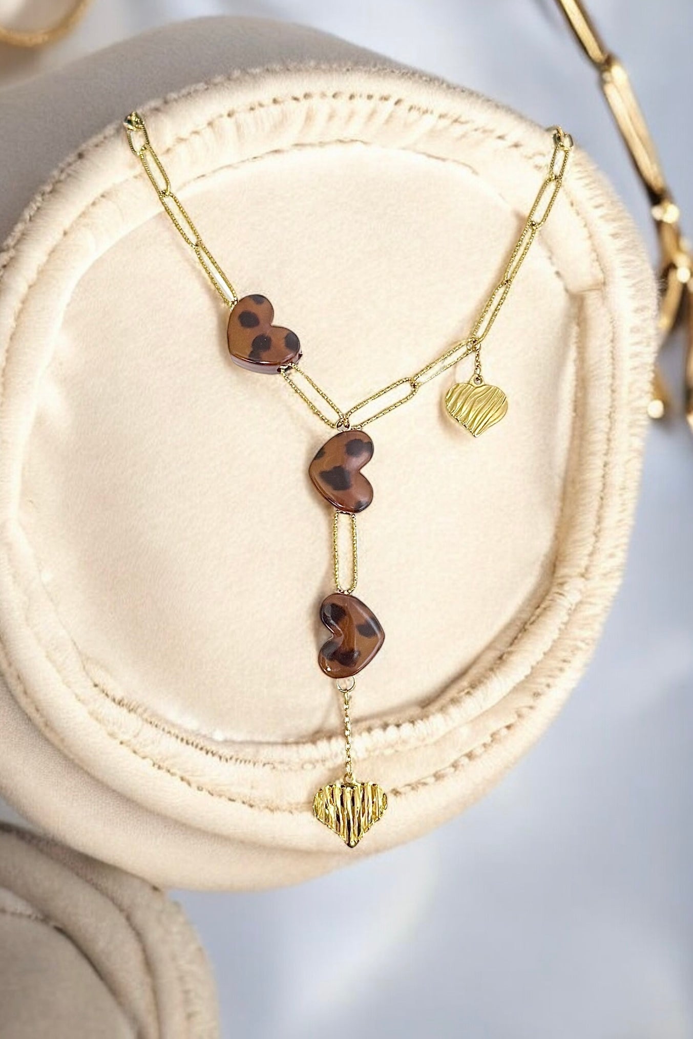 Chic Leopard Herz | Halskette handgefertigt