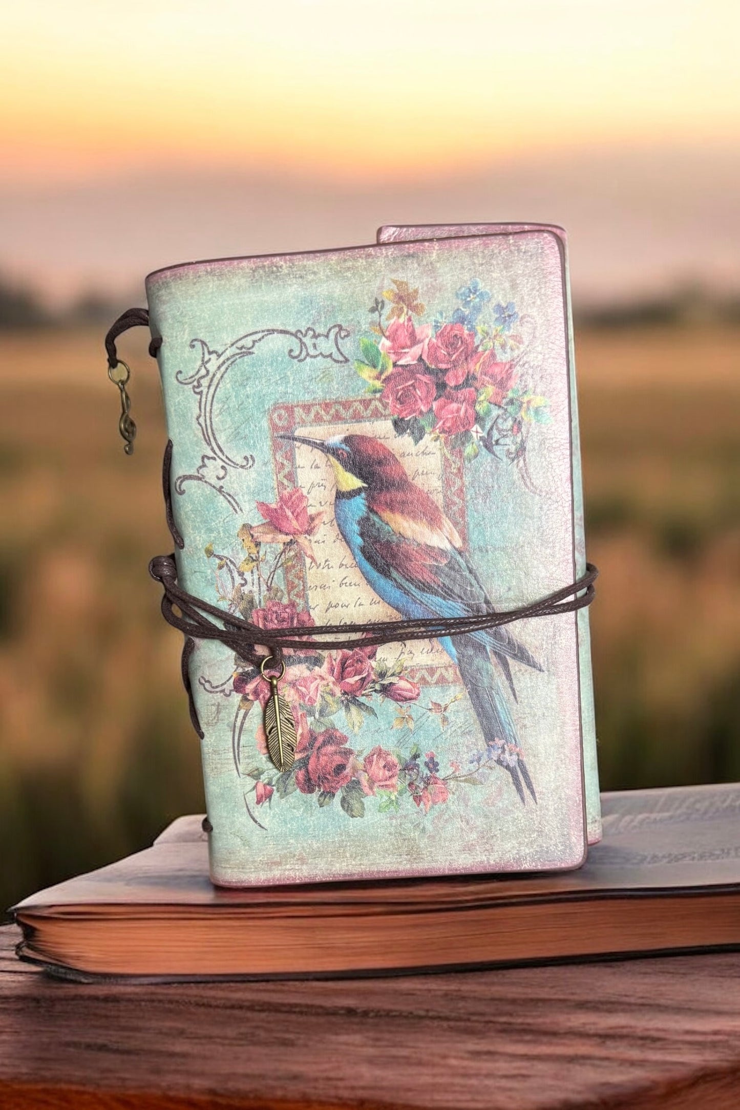 Vogel Blumen | Notizblock