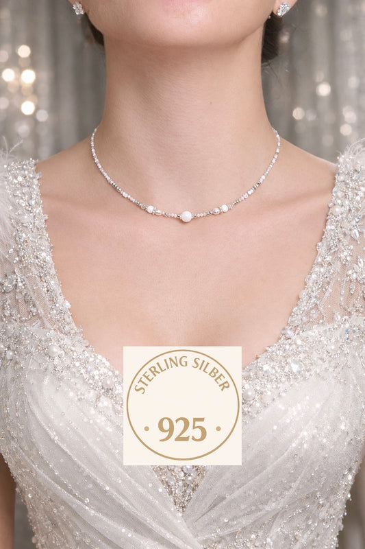 Chic Mondstein | Halskette handgefertigt