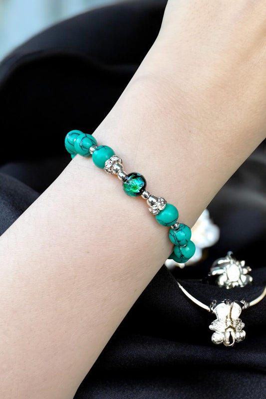 Türkis-Howlite | Armband handgefertigt