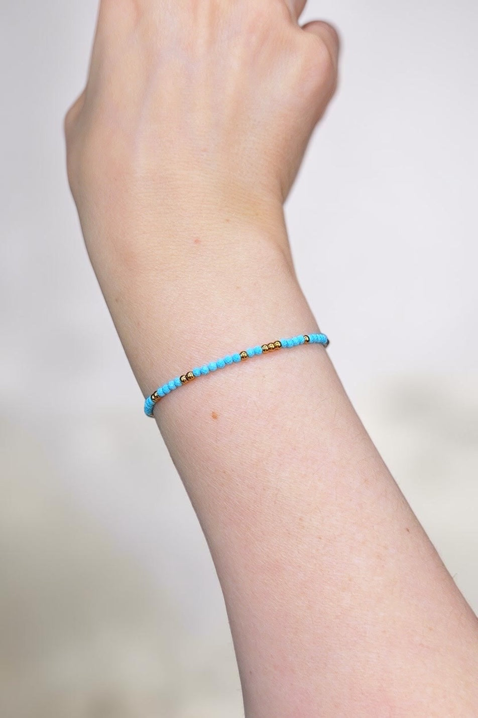 Chic Türkis Edelstein | Armband handgefertigt