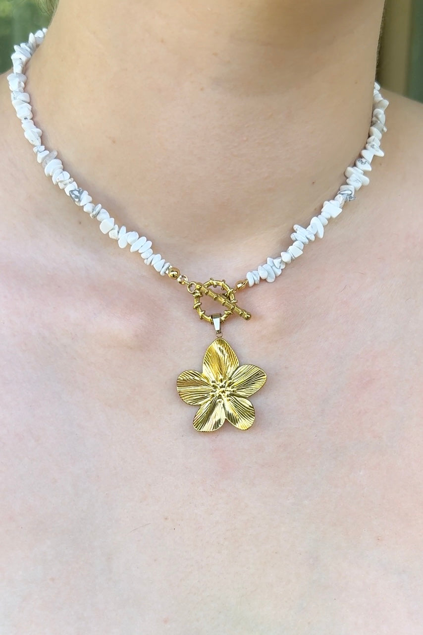 Howlite | Halskette handgefertigt