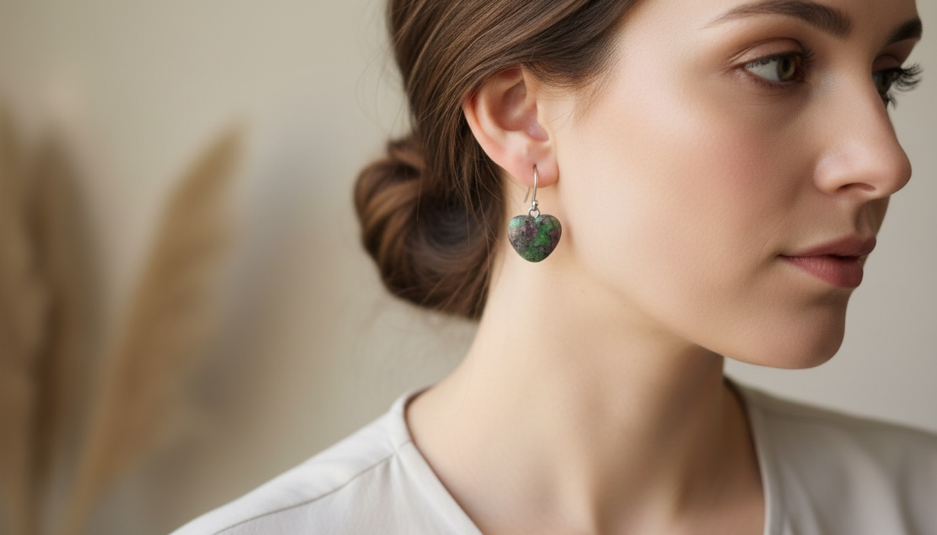 Herzen Edelsteine | Ohrringe