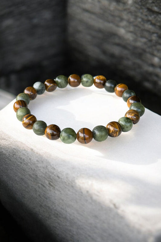 Tigerauge & Jaspis | Armband