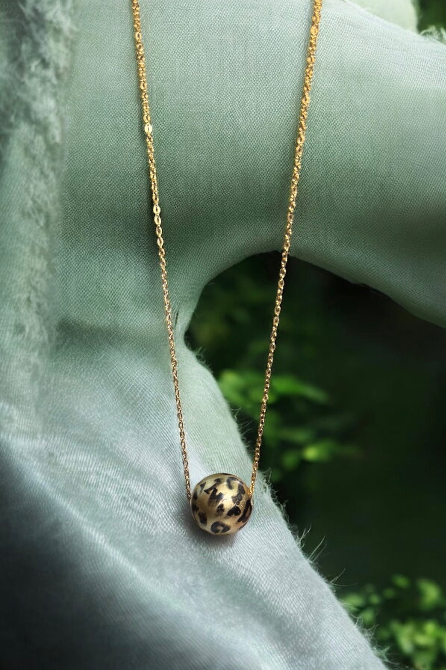 Leopard Kugel | Halskette