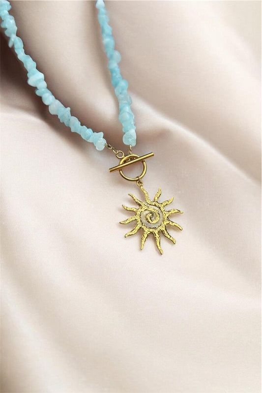 Aquamarin | Halskette handgefertigt