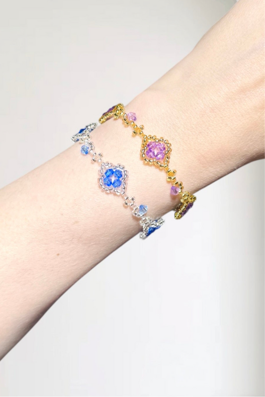 Blume `Klee` | Armband handgefertigt