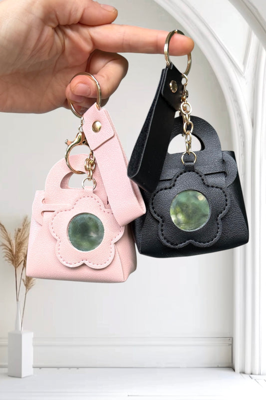 | Schlüssel- & Taschenanhänger Tasche mit Spiegel