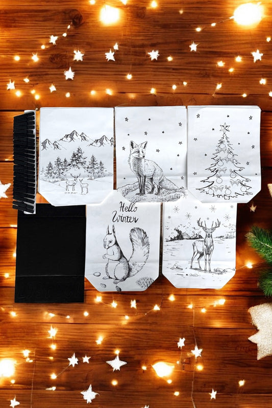 Adventskalender-/Geschenktüten | 24 Stk. Set